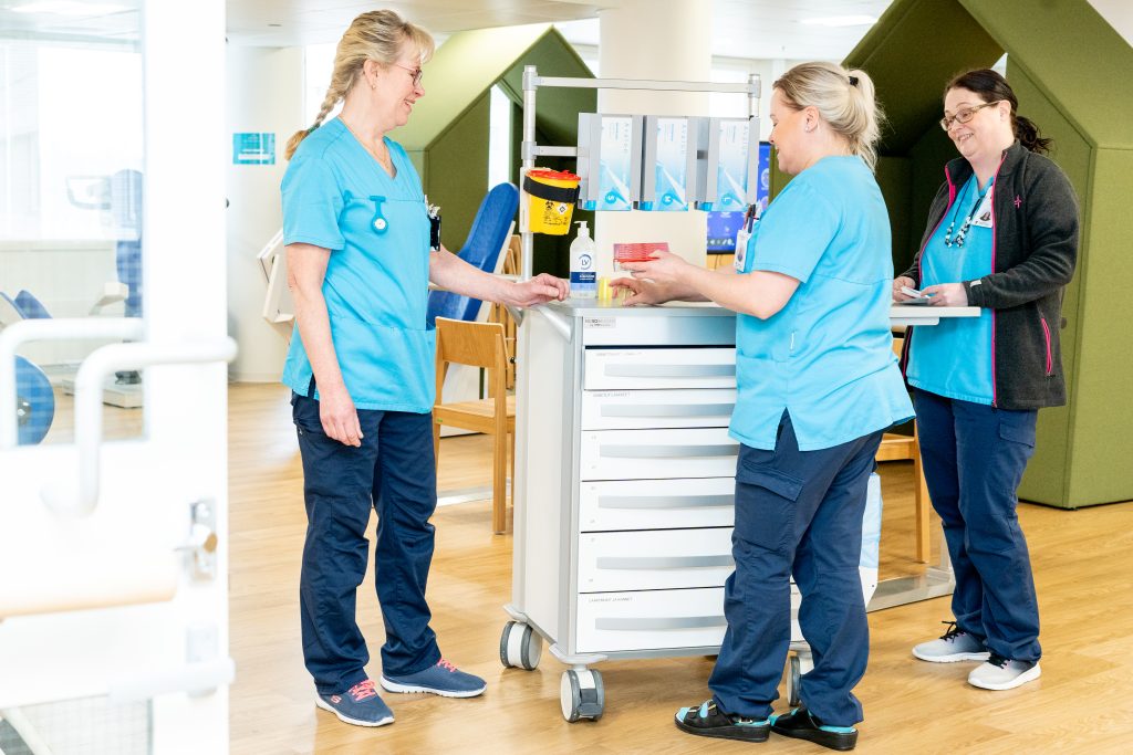 VMP-interior, lääkehuone, lääkevaunu